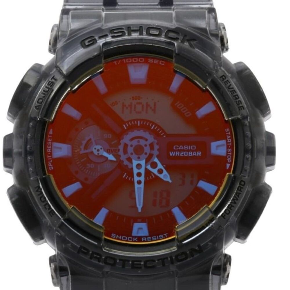 CASIO G-SHOCK ANALOG-DIGITAL 110 SERIES GA-110TLS-8AJF Gradient Clear Black R...